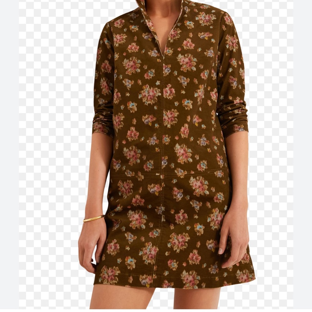 NEW Tuckernuck Hazel Bouquet Corduroy Dress Floral Clifton  Size M